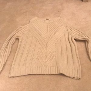 Cold shoulder sweater